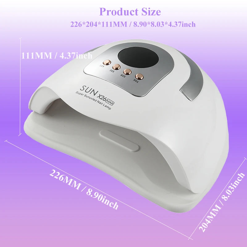 Big Power UV LED Lamp For Nails With 4 Timer Memory Function 81LEDs Lamp For Fast Gel Polish Drying Lamp Nail Equipment