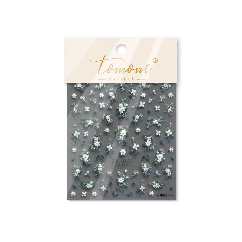 NAILFYOU 5D Glitter Nagelsticker Premium - 10,3x8cm 1 Stück