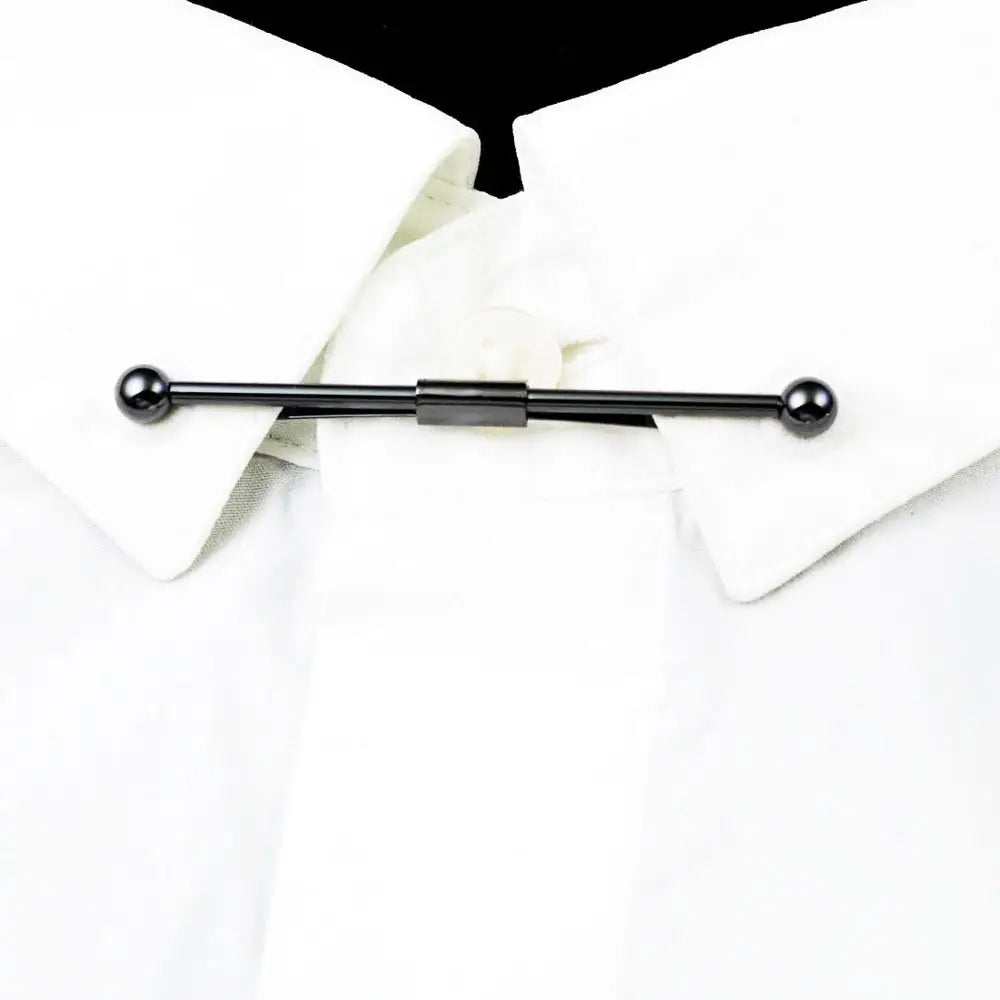 Herren Kragen Pin Krawatte Clip 2025 - Bar Kreuz Quaste Kette Hemd Kragen Pin - Hochzeit Geschenk Anzug Brosche Revers Pin Kleidung Accessories