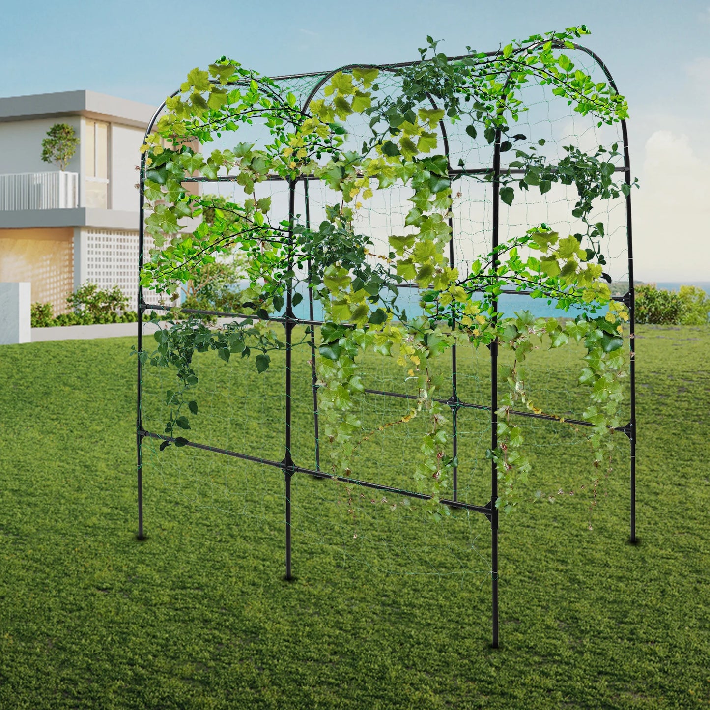 GartenMeister Gartenbogen 230 cm Höhe, 20 mm Rohrdurchmesser, Stahl/PE