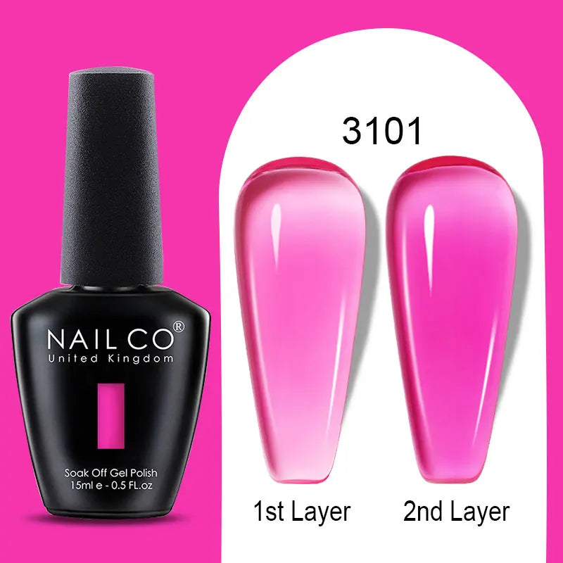 NailCO Gel Nail Polish Nail Art Translucent Vernis Semi Permanent UV LED Lamp Gel Manicure for Gel Polish Nail Glue Productos