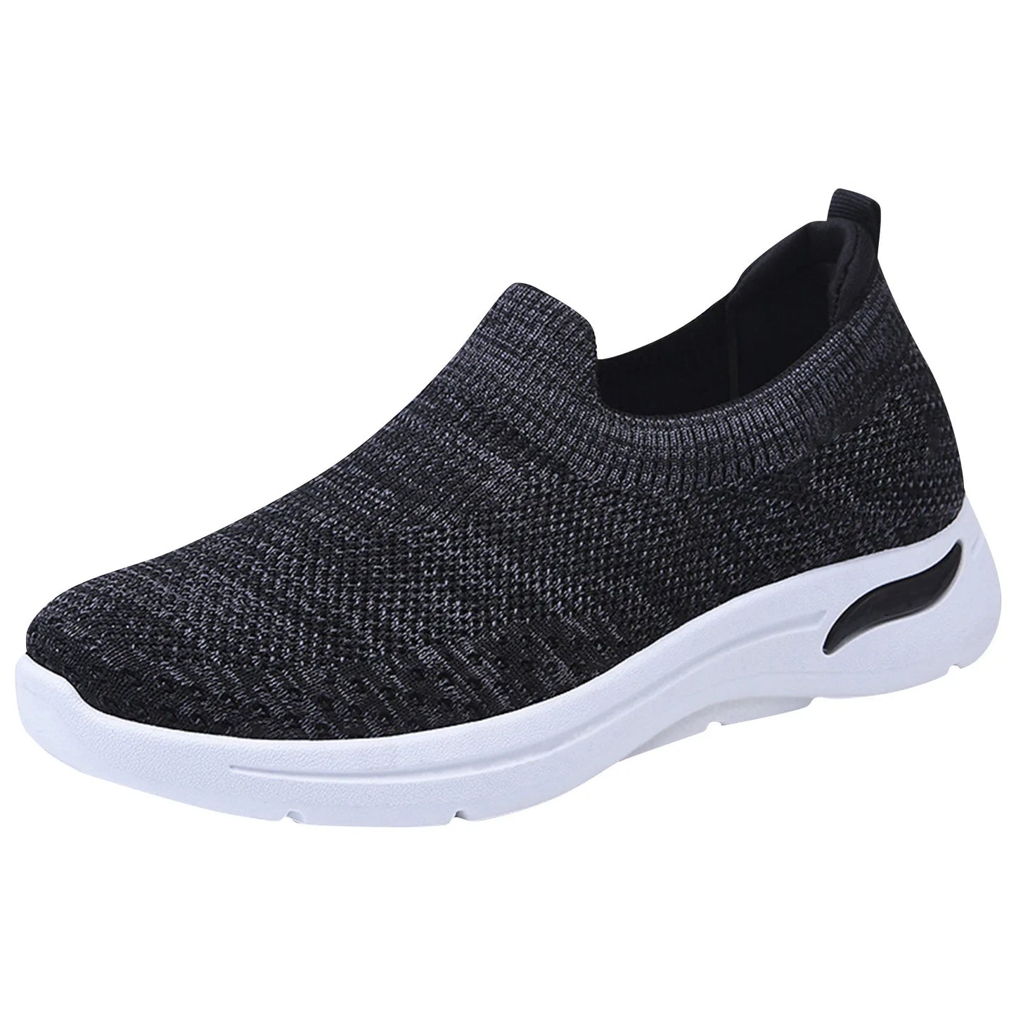 Women's New Summer Shoes Mesh Breathable Sneakers Light Slip on Flat Platform Casual Shoes Ladies Anti-slip Walking Woven Shoes