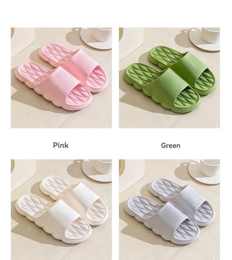 Women Summer Slippers Men Home Shoes Household Indoor Bathroom Bathing Couple EVA Slippers Sandals Slippers Anti-slip Anti-odor