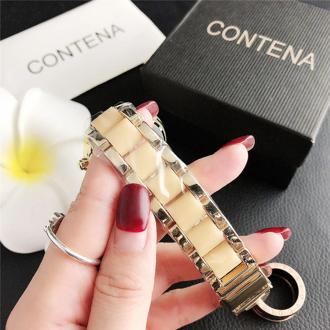 Luxus-Uhren 2025: Top Brand Fashion Rhinestone - Elegant Rose Gold Ladies Bracelet Quartz Collection