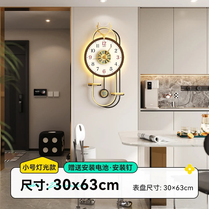 Modern Digital Clocks Wall Nordic Design Luminous Living Room Clock Wall Luminous Art Relogio De Parede Room Decorarion
