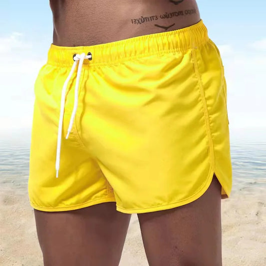 Herren-Schwimmschorts Sommerliche Badebekleidung Mann Schwimmanzug Schwimmhose Sexy Beach-Shorts Surfboard Männer Laufbekleidung Hose