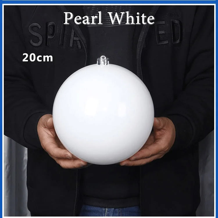 Pearlescent Kugel Glänzende Christbaumkugel - Durchmesser 12-25 cm Kunststoff