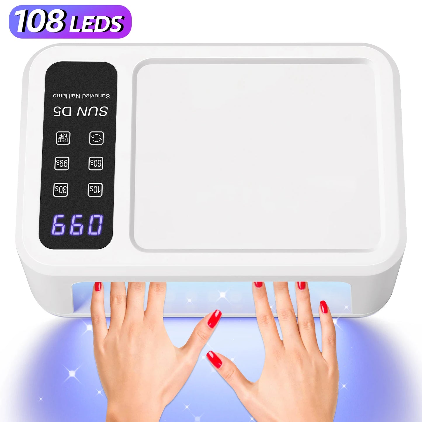 SUND5 UV Lampe 480W Gel Trockner - 108 Blaue 32 Rote