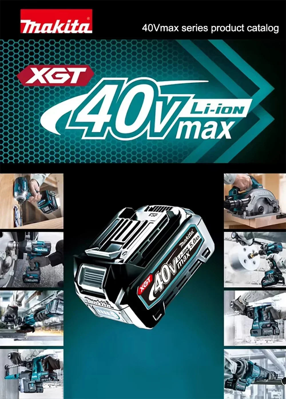 Makita XGT Pro Akku Säge 40V - 5.0Ah 21700 Zellen 40V