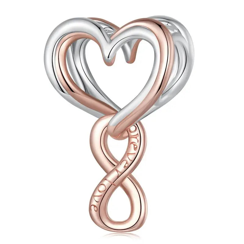 WOSTU 925 Sterling Silber Anhänger 2025: Frauen Junge Mädchen Haustier Kamera Biene AAA Cubic Zirkonia - Kaffee Marienkäfer Perlen DIY Original Armband 1.9g