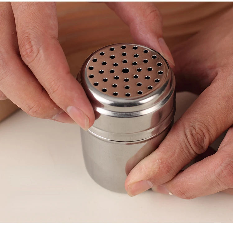 Multi-purpose Stainless Steel Seasoning Jar Toothpick Holder Salt Sugar Bottle Rotating Cover Spice Pepper Shaker Kitchen Gadget