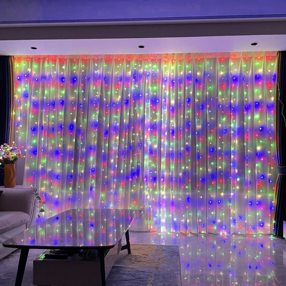 FairyLights CurtainLights Fernbedienung - Länge 3 4 6 m, USB, <60 lm