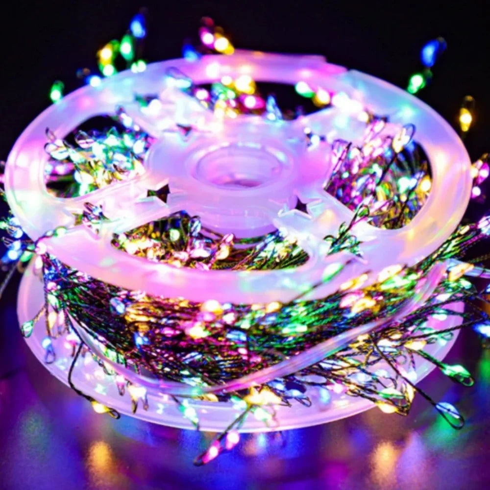 TreeGlow Kupferdraht LED Lichterkette - Länge 30 m 50 m 75 m 220 V