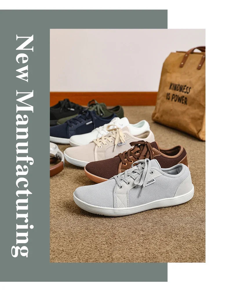 Herren-Barefoot-Sneaker 2025: Wide Zero-Drop Flats - Natural Walking Collection