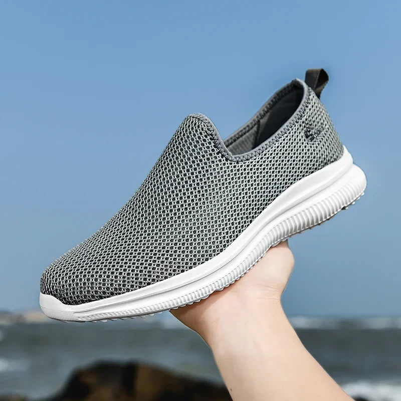 Herren Sneakers Atmungsaktiv Sommer Unisex Casual Schuhe Outdoor Rutschfest Mesh Loafers Walking Leicht Mode Männlich Tennis Schuhe