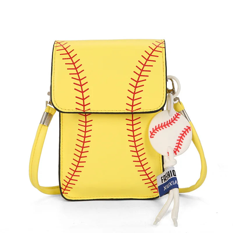 Fashion Vielseitig Crossbody Taschen 2025 - Baseball Gedruckt Schulter Tasche - Handy Quadrat Taschen Personalisiert Schräg Klein Geldbörse