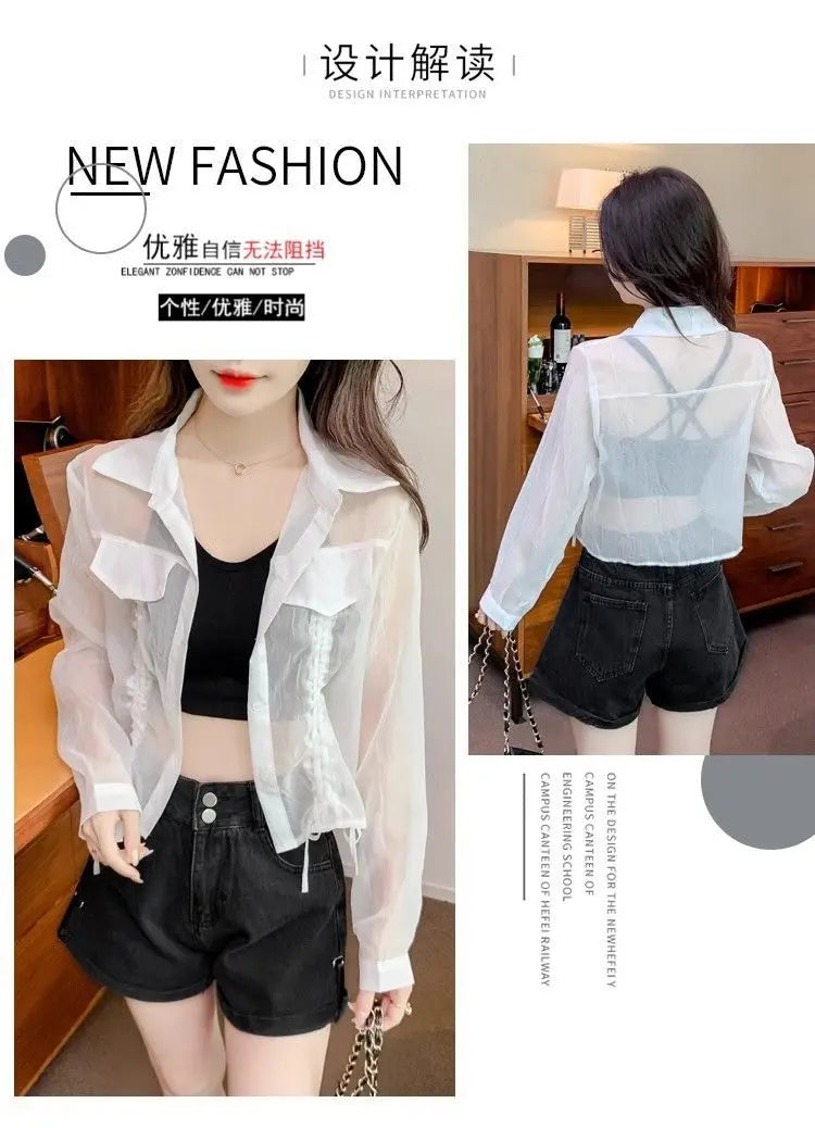 Liora Chiffon-Cardigan Leicht - Damen, Gr. S/M, Kurz