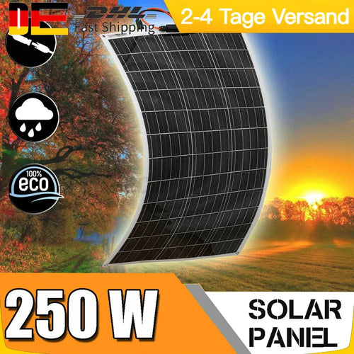 Solarmodul 250W Monokristallin Flexibel Tragbar Für Auto