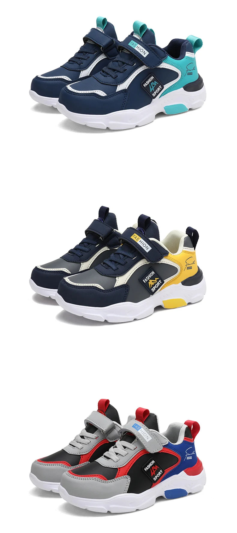 NBGAGA Kinder Sneaker Atmungsaktiv - Klett Leicht 7-13