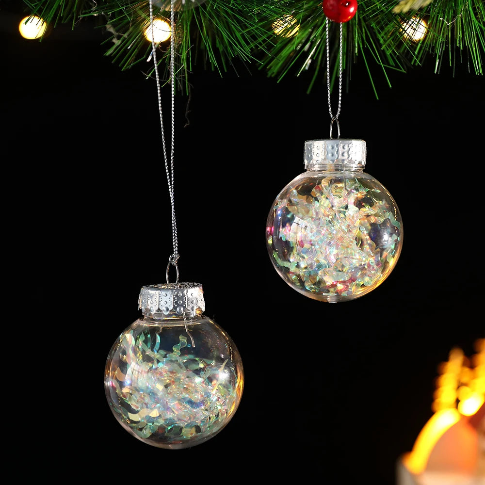 Partigos Hängende Schneekugel Kristall - Kapazität 5 Stk; Größe Ø4 cm