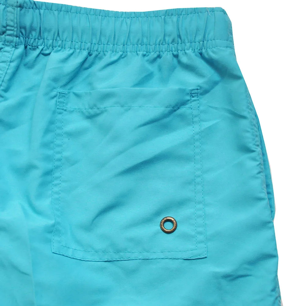 Männer Quick Dry Board Shorts - Schnelltrocknende Badehose Schwimmen Trunks Atmungsaktiv Kordelzug Taschen Surfing Beach