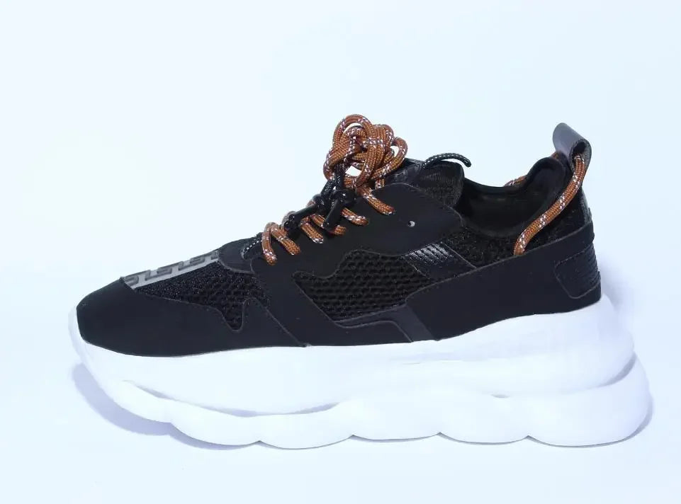 SpeedflyCN Plattform Sneaker Stilvoll Bequem Leicht Robust - Größe Leder Hartplatz