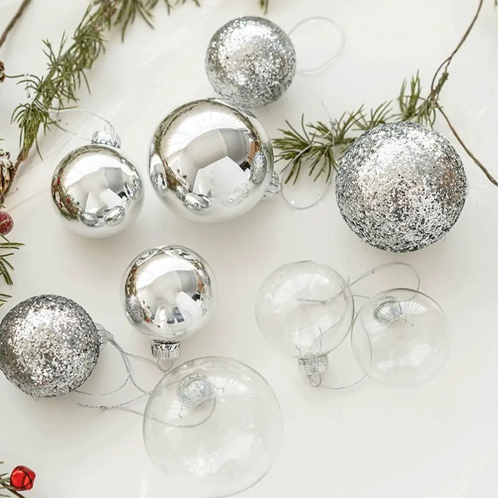 GlassCraft Weihnachtskugeln Delikat Gemalt - 6er Set Durchmesser 6 cm