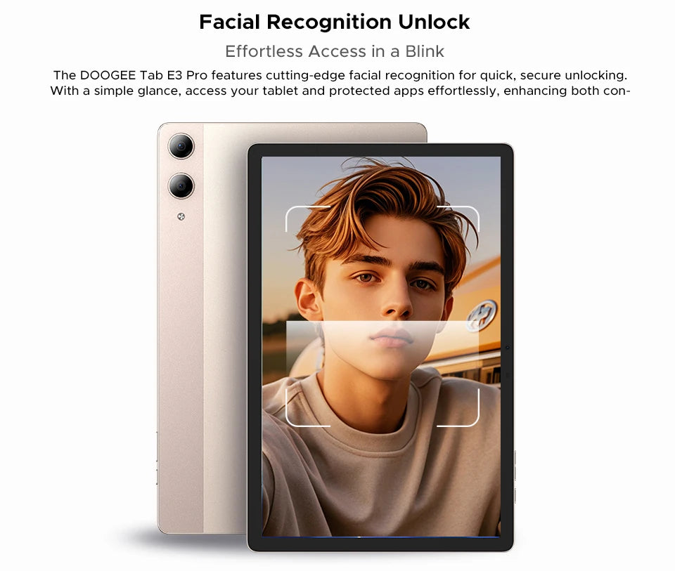 DOOGEE Tab E3 Pro 2-in-1 Tablet-PC - 256 GB ROM, 11000 mAh, 13 Zoll