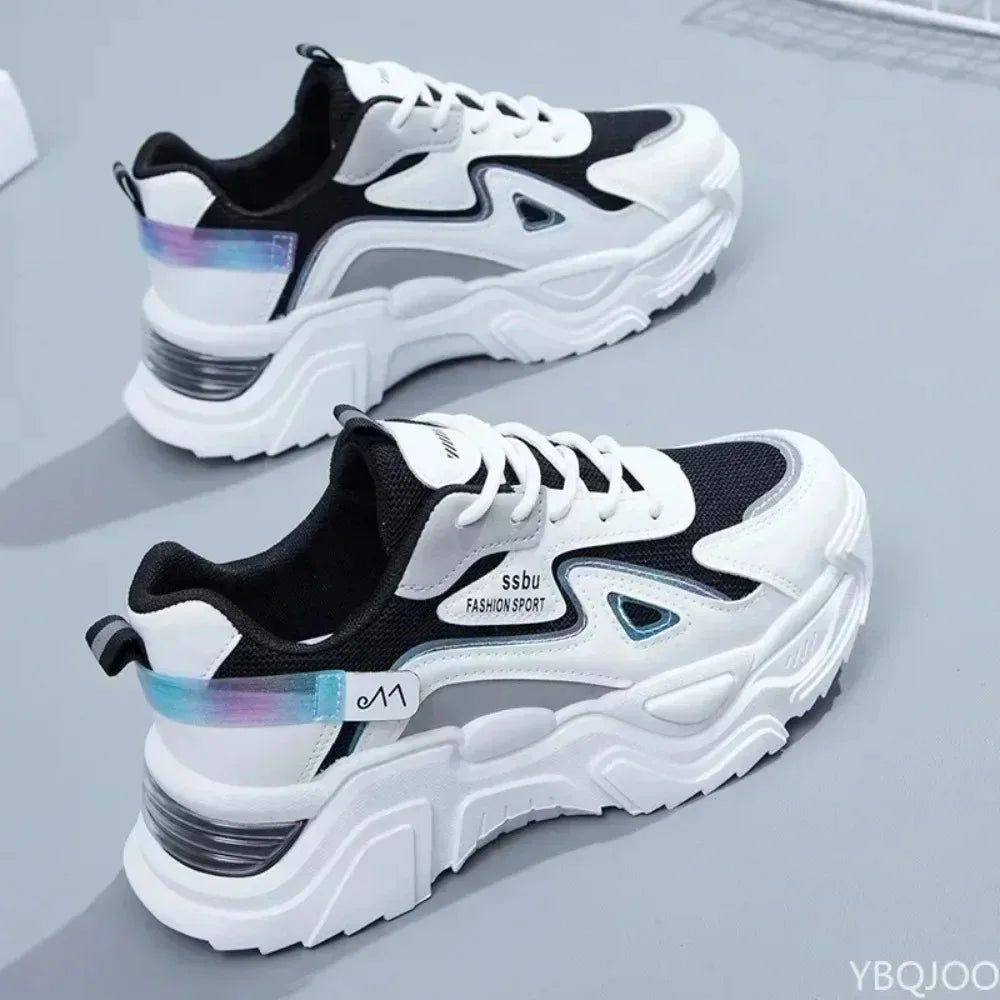 NEW Sneakers Women Platform Flat Shoes Woman Shoes Green Casual Trainers Ladies Chunky Sneakers Women Shoes