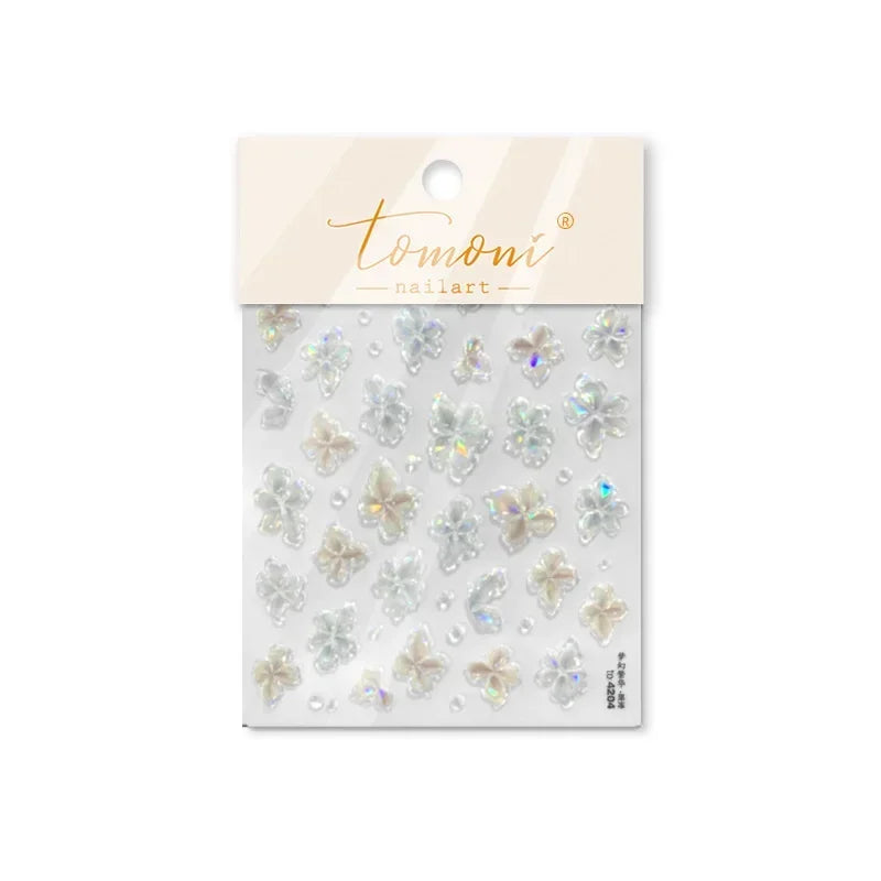 3D Fashion Jelly Nagelsticker Selbstklebend - 1 Stk Sticker