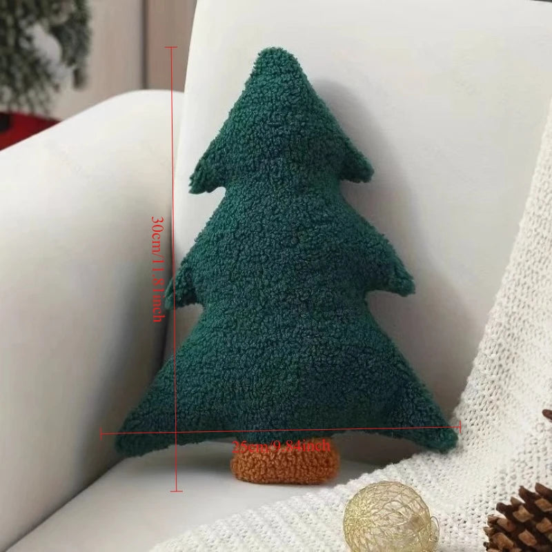 1pc Christmas Tree Pillow Cushion Pillow PP cotton Christmas Tree Pillow Ornament home Decoration Christmas gift 30x25cm