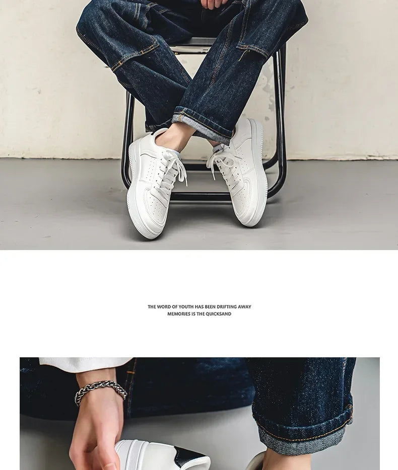 NKLSA Sneaker Atmungsaktiv - Dicke Sohle Weiß Größe