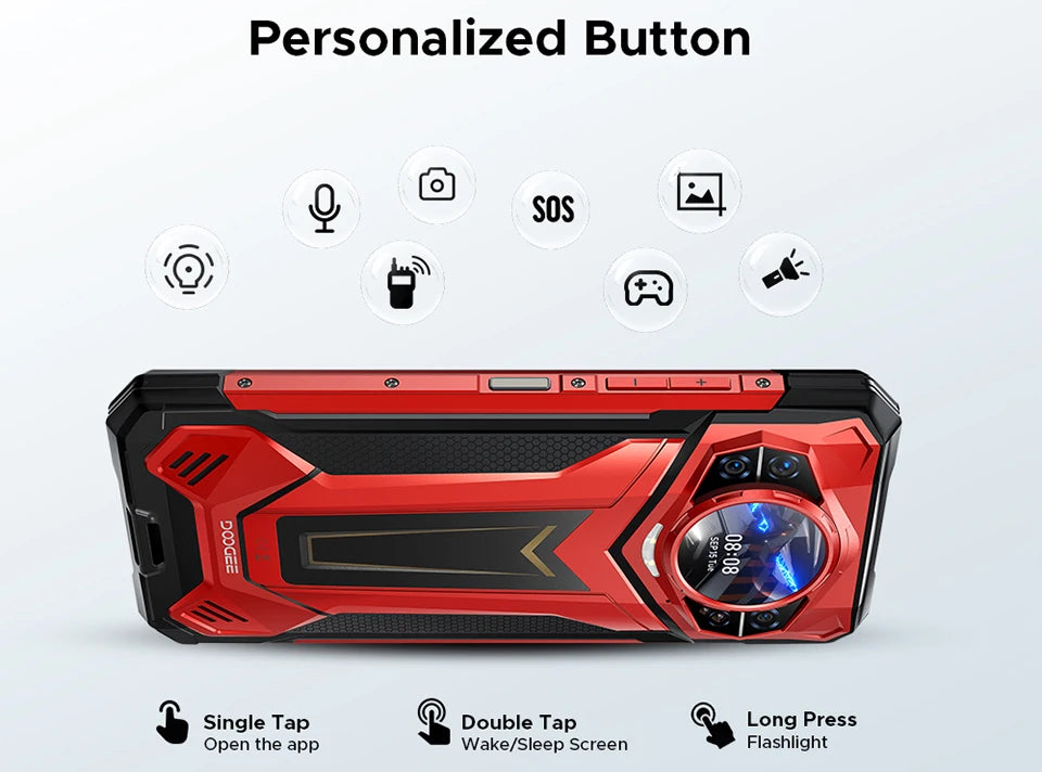 DOOGEE S200 Plus AI Outdoor-Smartphone - 11000mAh Akku 66W 6,72 Zoll