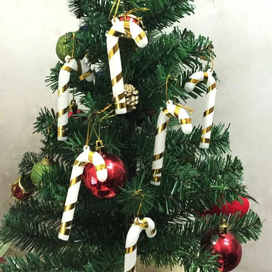 Choice Candy Cane Mini Weihnachtsbaum Deko - 12 Stück, Klein