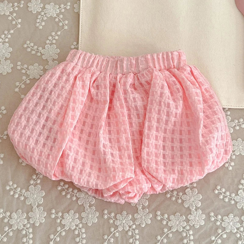 Infant Baby Girls Short Sleeve Green Printing Tops Shorts 2Pcs Clothing Sets Summer Baby Girls Children's Clothes Suit 0-3Yrs