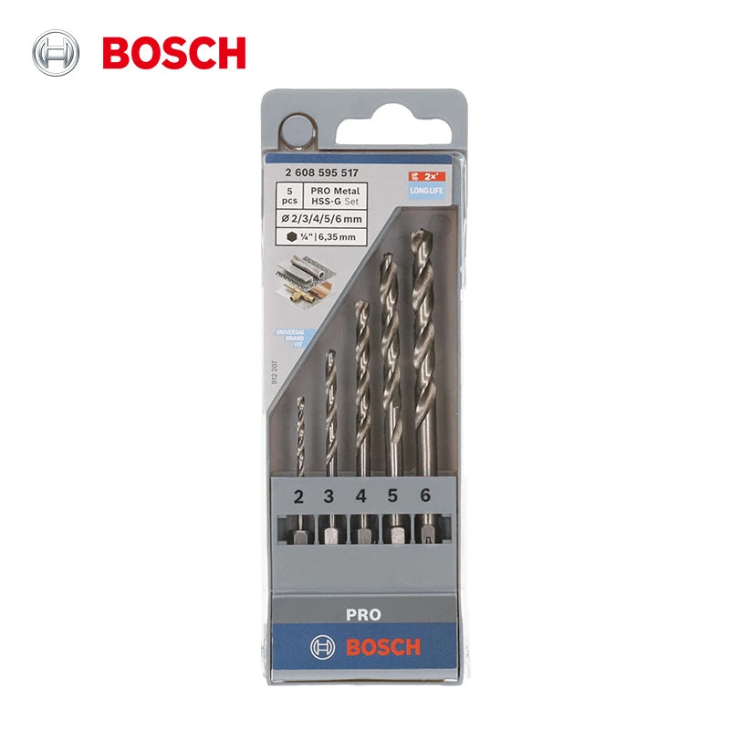 Bosch-Bohrer 2025: 5Pcs HSS-G Metalworking - Pro Series Collection