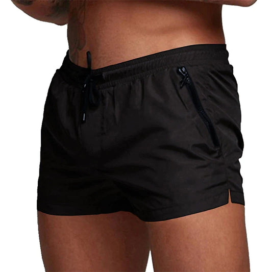 Herren Schwimmhose mit Reißverschluss-Taschen - Mesh-Futter - Sommer - Strand - Pool - Wassersport