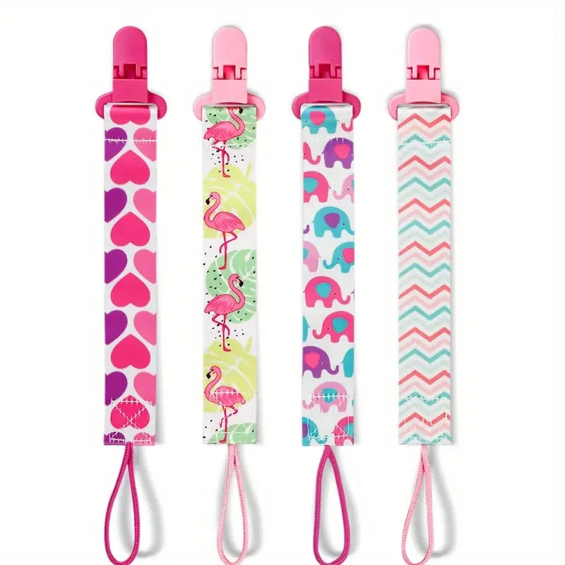 Schnuller-Halter 2025: 1/4pcs Cute Durable Pacifier Holder Clips Boys Girls - Perfect Gift Holidays Collection