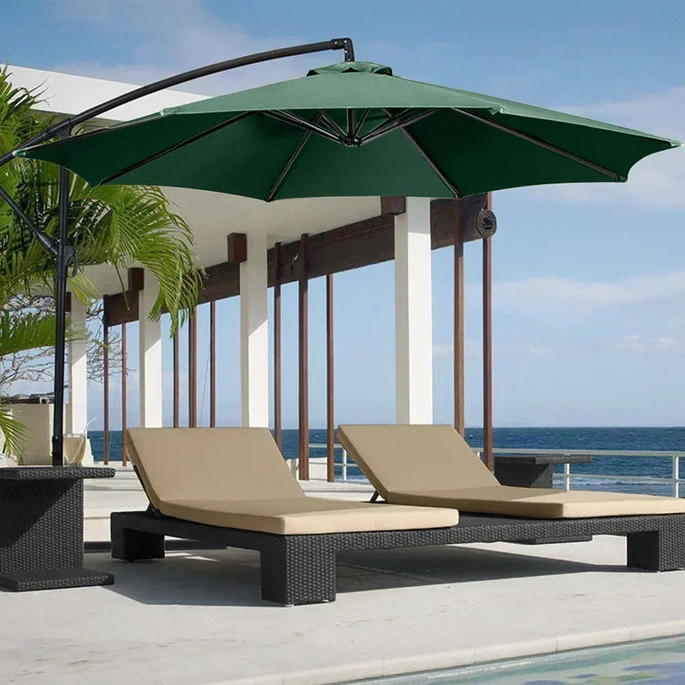 Sonnenschirm-Bezug 2025: 2/2.7/3m UV-Schutz Parasol Sonnenschutz Schirm-Bezug - Wasserdicht Garten Strand Ersatzbezug 6/8 Streben