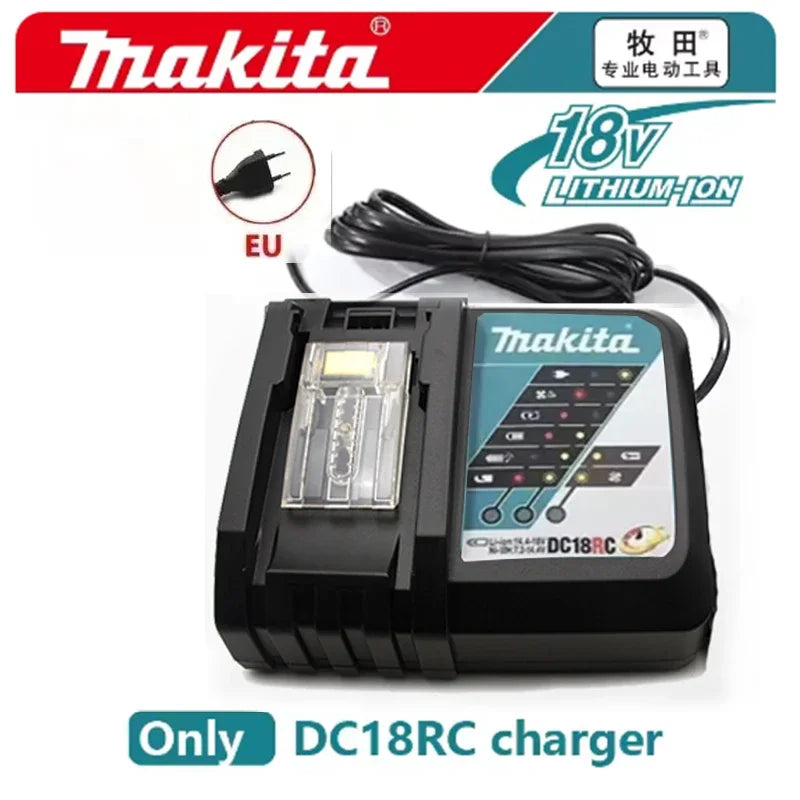 Makita 100% Original Rechargeable Power Tool Battery 6.0Ah 18V BL1830 BL1850 BL1840 BL1860 BL1815，Replaceable LED Lithium-ion