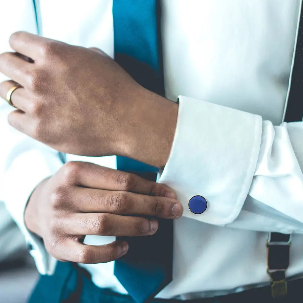 Manschettenknöpfe 2025: High Quality Novelty Stylish Plain Round Wedding - Mens Cufflinks Clothes Buttons Shirt Cuff Links Apparel Collection
