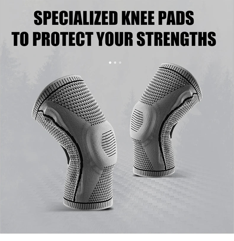 Knieschoner 2025: Nylon-Silicone Outdoor-Sports - Professional Fitness Collection