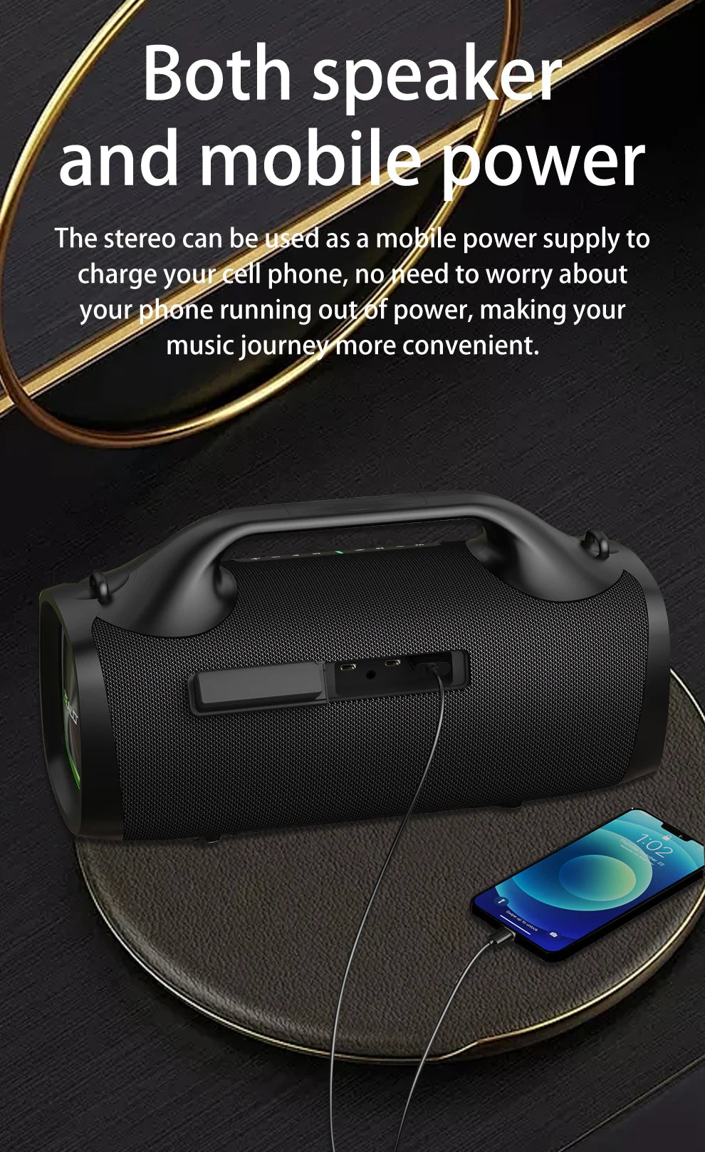 Bluetooth-Lautsprecher 2025: Zealot S79 100W Wireless Outdoor Portable Subwoofer HiFi Sound Collection