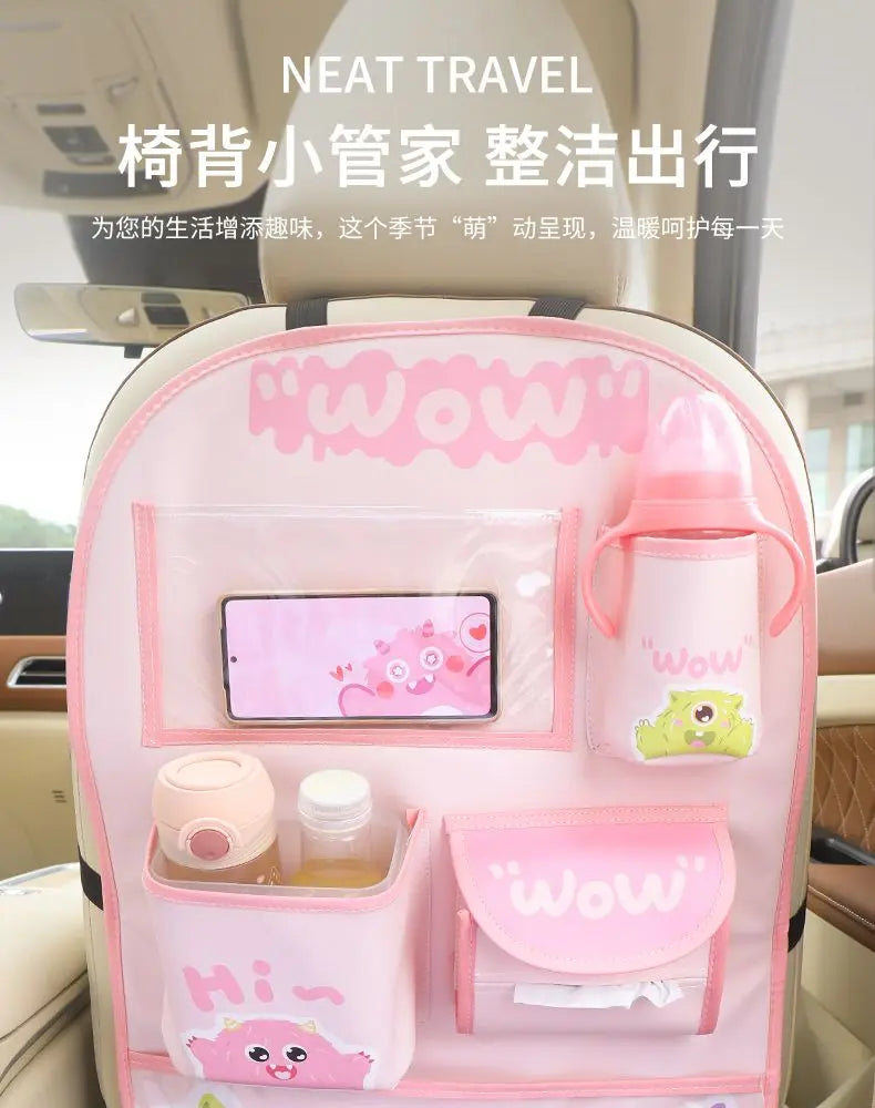 Car Seat Back Storage Bag Hanging Bag Multifunctional Storage Box Car Seat Back Storage Bag Car Interior Decoration Supplies