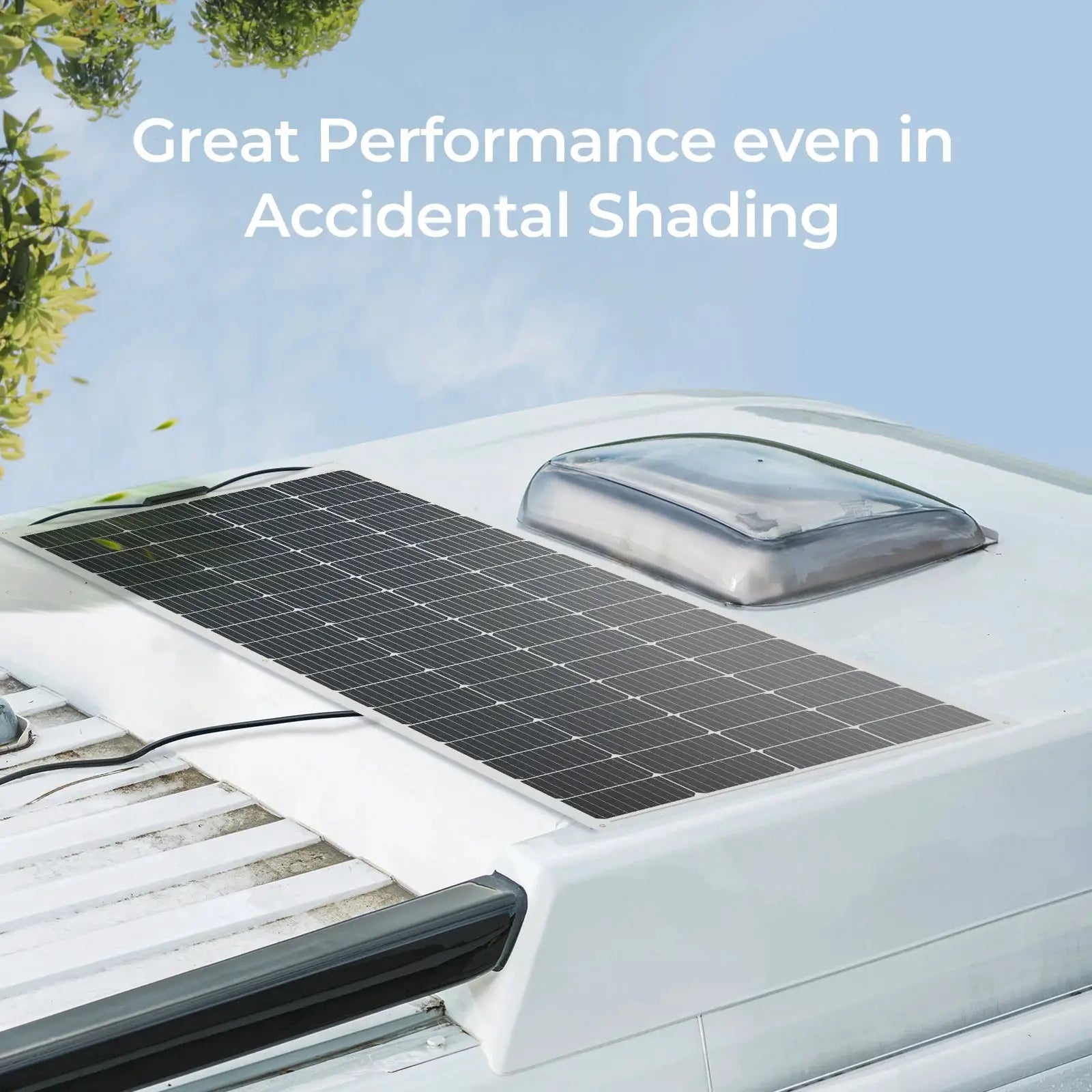 Renogy 200 W flexibles Solarpanel, 12 V, leichtes monokristallines Solarpanel für Wohnmobile, Wohnwagen, Wohnmobile, Boote, Dächer by Golden Bridge Store