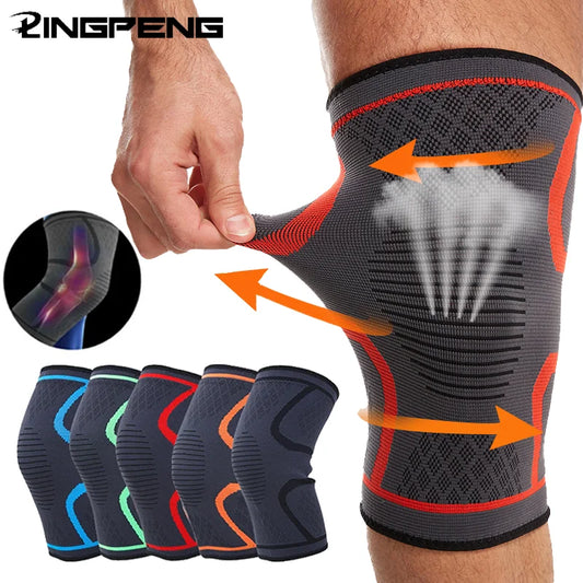 Knee Pad-Protective Knee Braces for Running Cycling,Stay Comfortable,Shock-Absorbing,Breathable, Adjustable and Anti-Slip