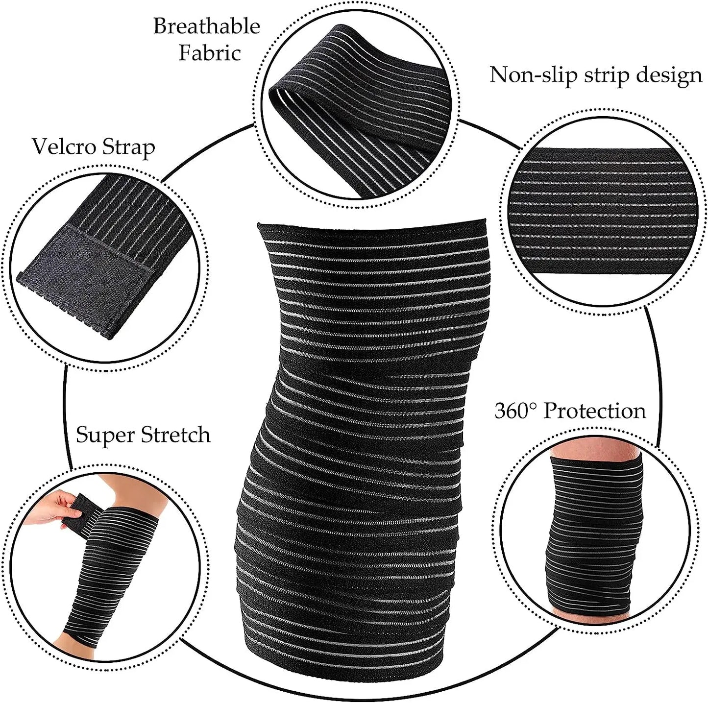 Choice Knieband Extra Lang Kompression - Polyester OneSize