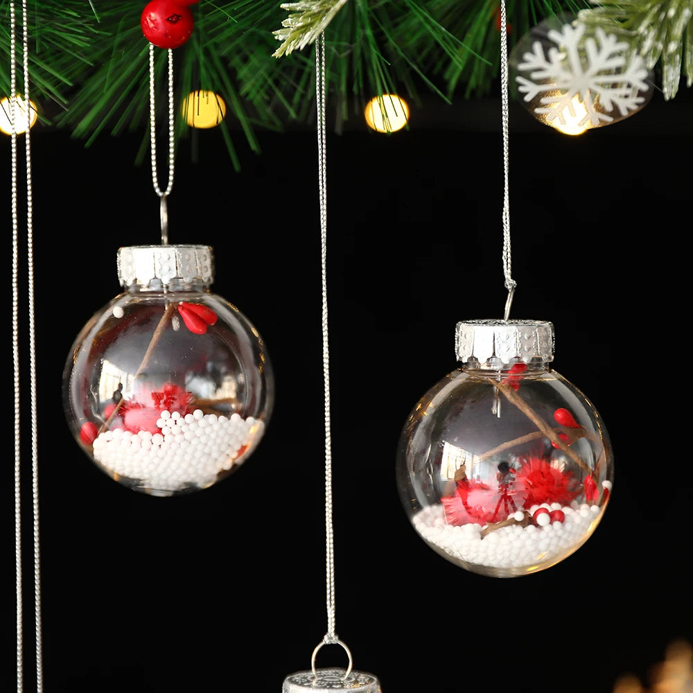 Partigos Hängende Schneekugel Kristall - Kapazität 5 Stk; Größe Ø4 cm