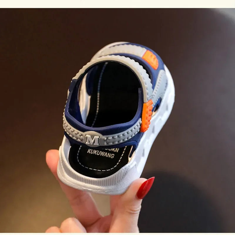 Sommer Baby Sandalen 2025 - Einfarbig Baby Jungen Weiche Sohle - Rutschfest Jungen Mädchen Kleinkind Strand Schuhe