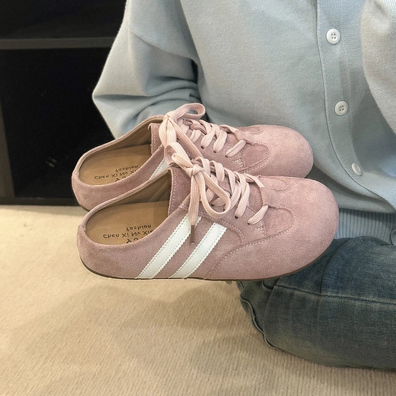 Casual Sneakers Woman Shoes Slippers Flats Platform Sandals Mules 2025 Brand Designer Lace Up Loafers Summer Women's Sneakers